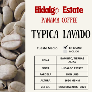 Typica Lavado 212 gr.
